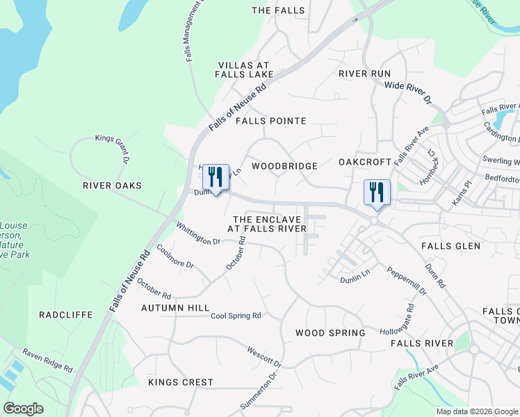 map of restaurants, bars, coffee shops, grocery stores, and more near 1515 Michelle Drive in Raleigh