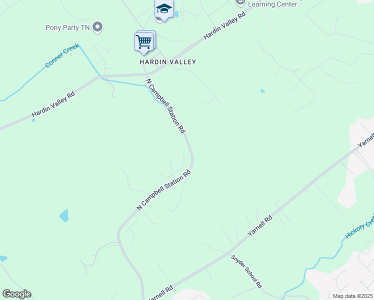 map of restaurants, bars, coffee shops, grocery stores, and more near 2048 Highlands Ridge Ln in Knoxville