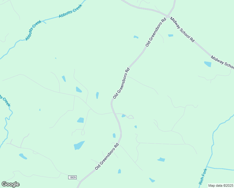 map of restaurants, bars, coffee shops, grocery stores, and more near Old Greensboro Road in Thomasville