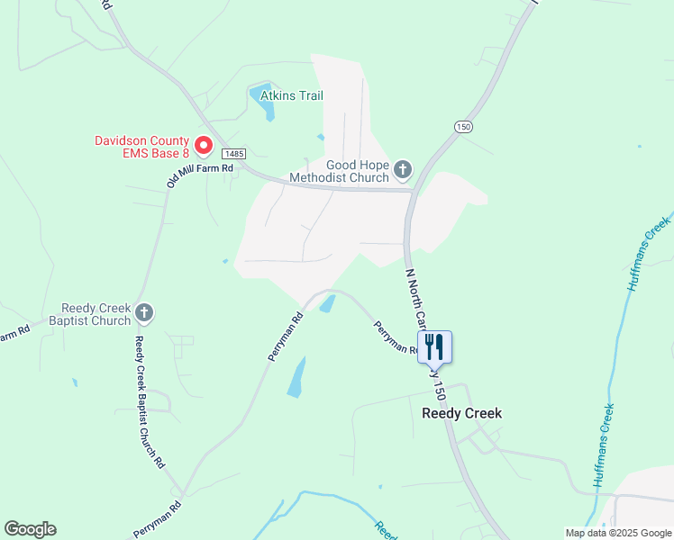 map of restaurants, bars, coffee shops, grocery stores, and more near 131 Lumina Drive in Lexington