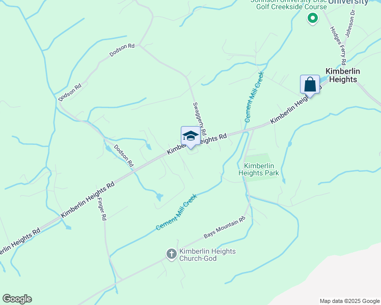 map of restaurants, bars, coffee shops, grocery stores, and more near 1920 Kimberlin Heights Road in Knoxville