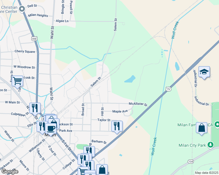 map of restaurants, bars, coffee shops, grocery stores, and more near 1068 Thomas Street in Milan
