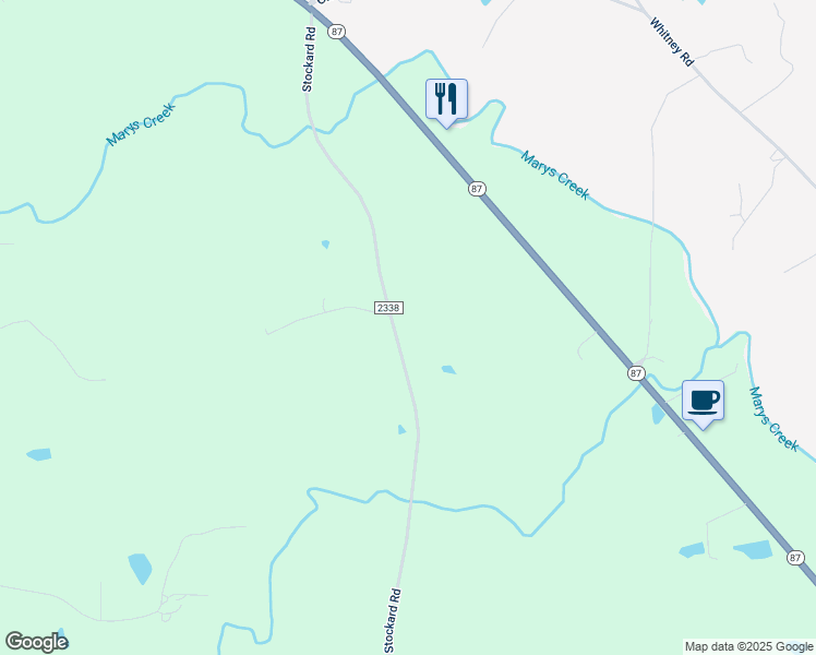 map of restaurants, bars, coffee shops, grocery stores, and more near 6170 Stockard Road in Graham