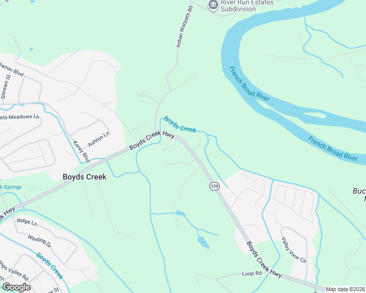 map of restaurants, bars, coffee shops, grocery stores, and more near 2822-2834 Boyds Creek Highway in Sevierville