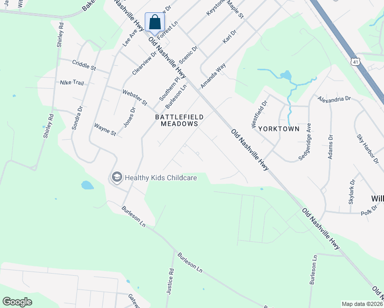 map of restaurants, bars, coffee shops, grocery stores, and more near 8129 Sunset Circle in Murfreesboro