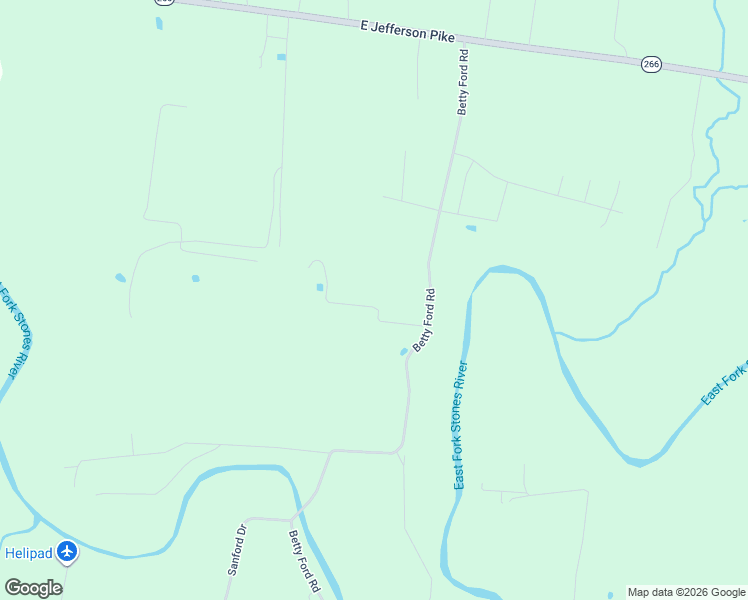 map of restaurants, bars, coffee shops, grocery stores, and more near 4197 Betty Ford Road in Murfreesboro