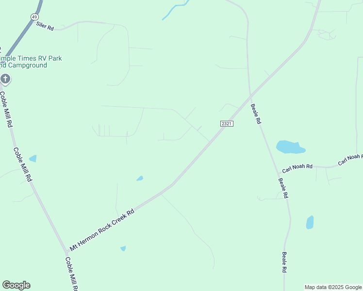 map of restaurants, bars, coffee shops, grocery stores, and more near 2434 Bent Oak Drive in Snow Camp