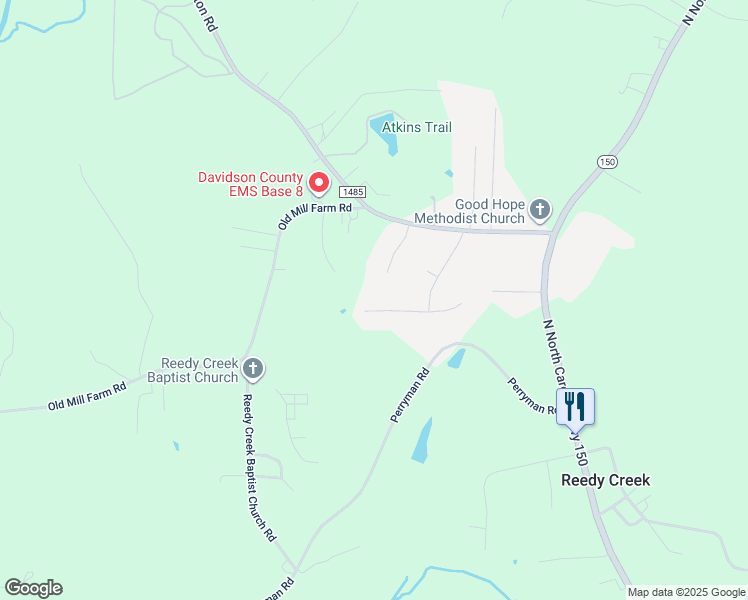 map of restaurants, bars, coffee shops, grocery stores, and more near 328 Lumina Drive in Lexington