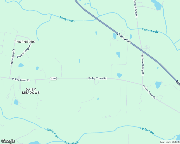 map of restaurants, bars, coffee shops, grocery stores, and more near 6406 Pulley Town Road in Wake Forest