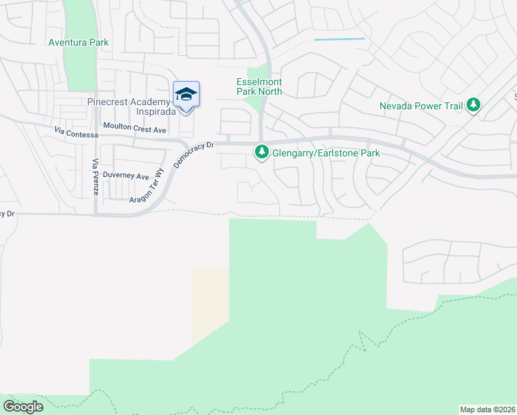 map of restaurants, bars, coffee shops, grocery stores, and more near 2831 Dunnottar Avenue in Henderson