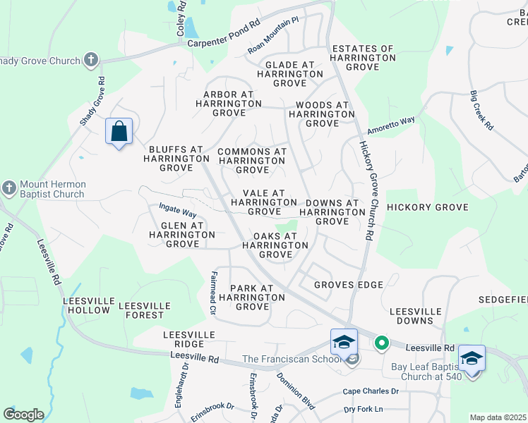 map of restaurants, bars, coffee shops, grocery stores, and more near 6101 Eaglesfield Drive in Raleigh