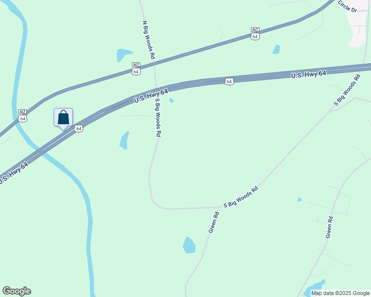 map of restaurants, bars, coffee shops, grocery stores, and more near 408 South Big Woods Road in Spring Hope