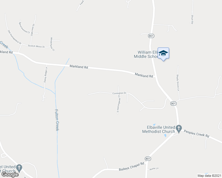 map of restaurants, bars, coffee shops, grocery stores, and more near 344 Covington Drive in Advance