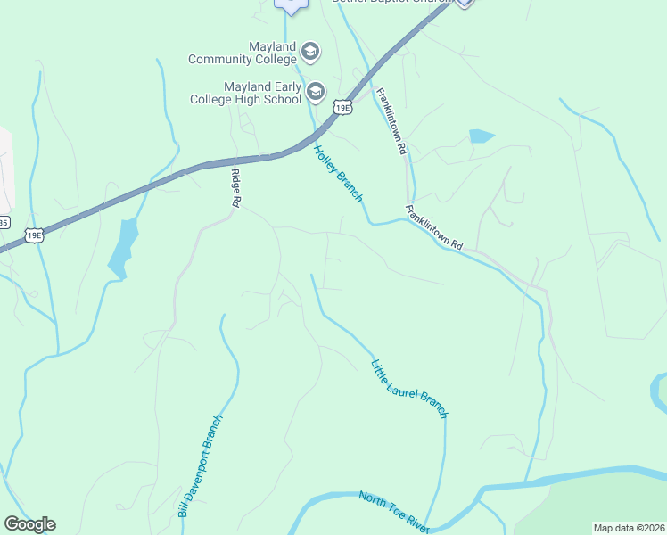 map of restaurants, bars, coffee shops, grocery stores, and more near 91 Ivy Drive in Spruce Pine