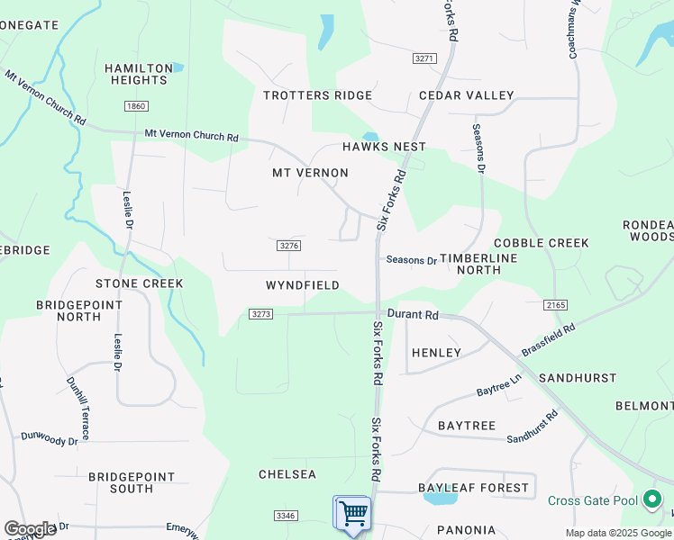map of restaurants, bars, coffee shops, grocery stores, and more near 14100 Allison Drive in Raleigh
