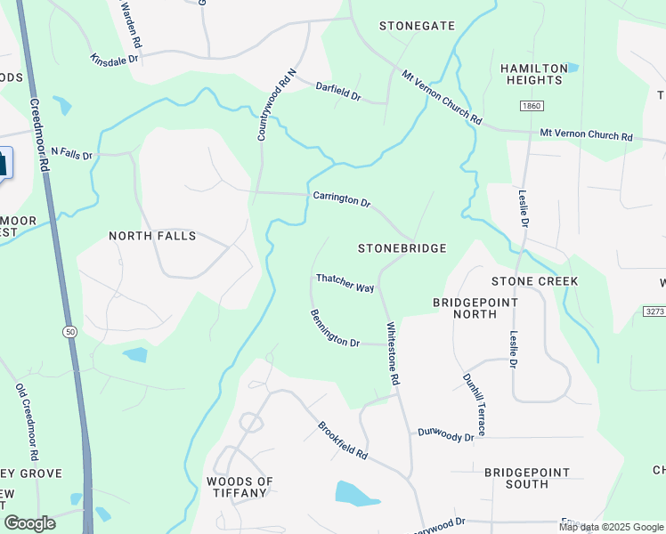 map of restaurants, bars, coffee shops, grocery stores, and more near 812 Thatcher Way in Raleigh