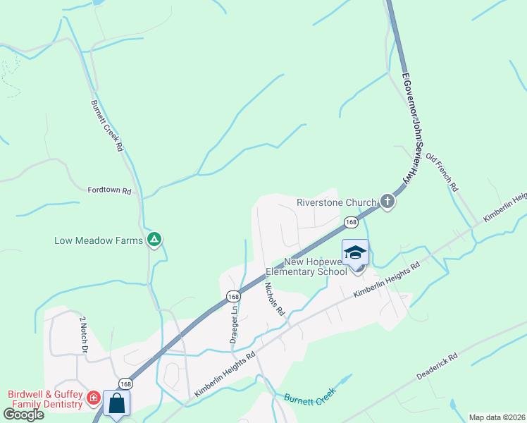 map of restaurants, bars, coffee shops, grocery stores, and more near 7206 Nichols Road in Knoxville