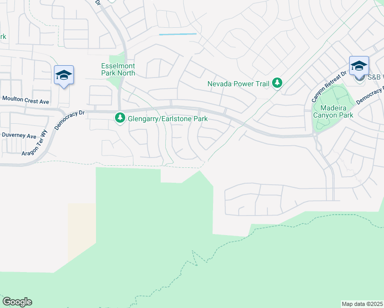 map of restaurants, bars, coffee shops, grocery stores, and more near 2777 Craigmillar Street in Henderson