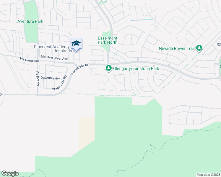 map of restaurants, bars, coffee shops, grocery stores, and more near 2816 Dunnottar Avenue in Henderson
