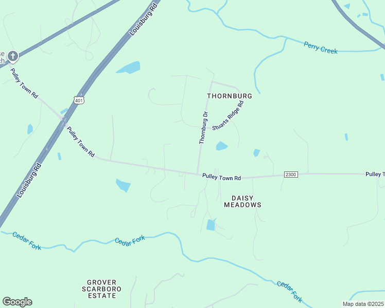 map of restaurants, bars, coffee shops, grocery stores, and more near 5413 Thornburg Drive in Wake Forest