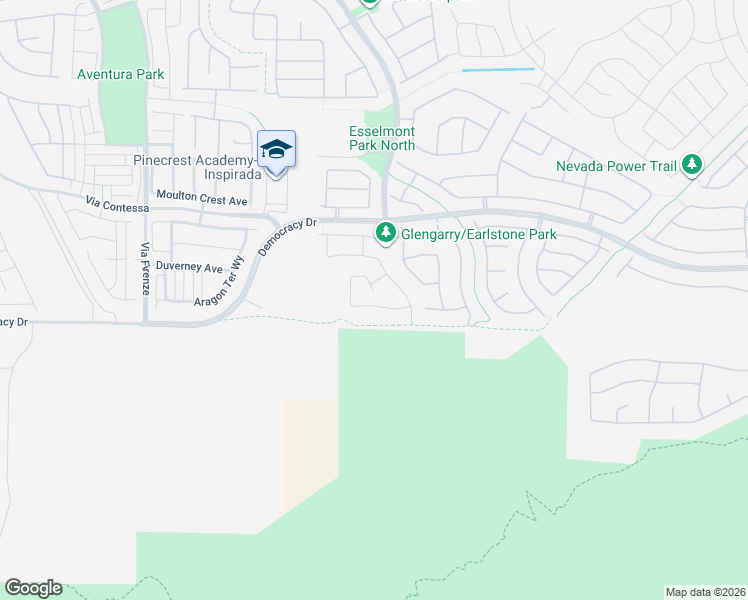 map of restaurants, bars, coffee shops, grocery stores, and more near 2840 Dunnottar Avenue in Henderson