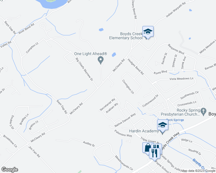map of restaurants, bars, coffee shops, grocery stores, and more near 1324 Storm Lee Court in Sevierville