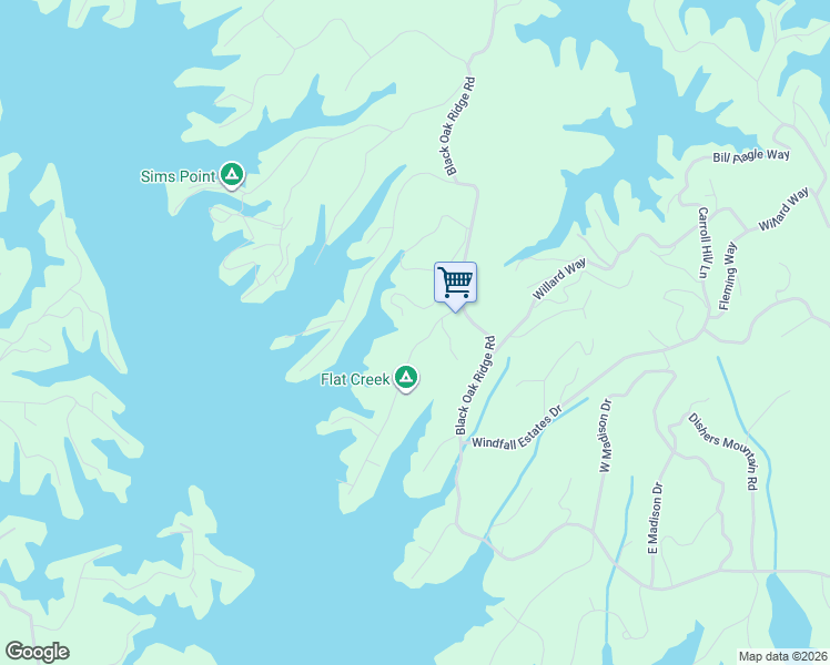 map of restaurants, bars, coffee shops, grocery stores, and more near 982 Smokey Mountain Queen Road in Sevierville