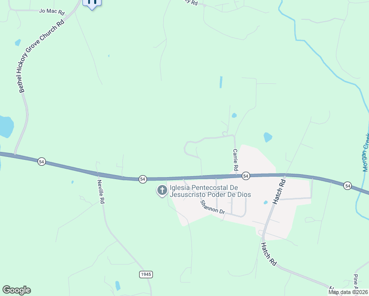 map of restaurants, bars, coffee shops, grocery stores, and more near 9809 Carrie Road in Chapel Hill