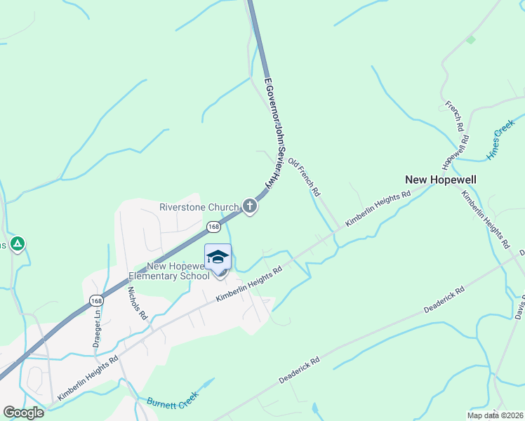 map of restaurants, bars, coffee shops, grocery stores, and more near 1208 East Governor John Sevier Highway in Knoxville