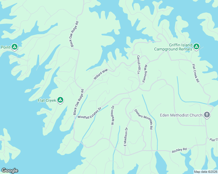 map of restaurants, bars, coffee shops, grocery stores, and more near 1050 Arden Lane in Sevierville