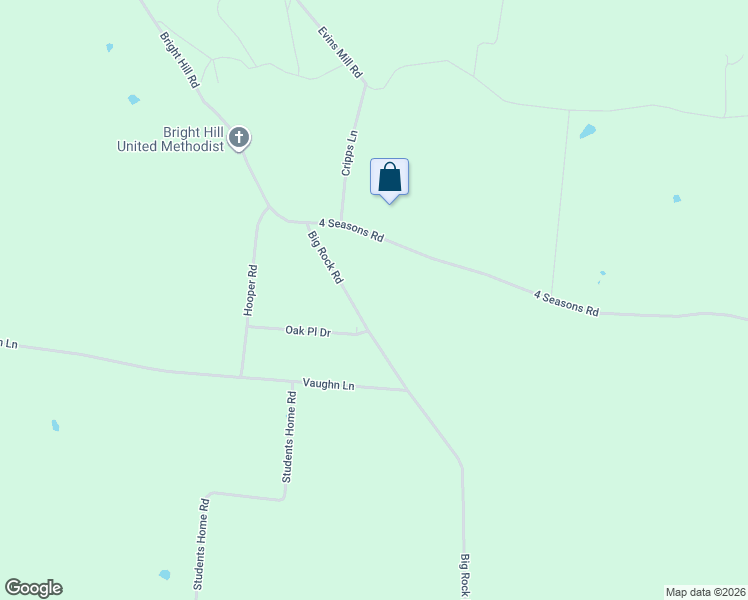 map of restaurants, bars, coffee shops, grocery stores, and more near 313 Big Rock Road in Smithville