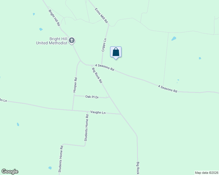 map of restaurants, bars, coffee shops, grocery stores, and more near 313 Big Rock Road in Smithville