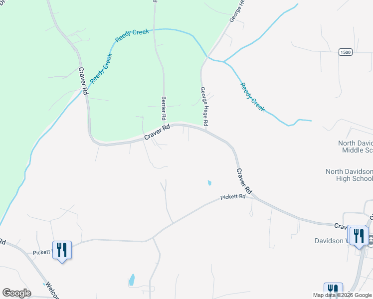 map of restaurants, bars, coffee shops, grocery stores, and more near 1153 Craver Road in Lexington
