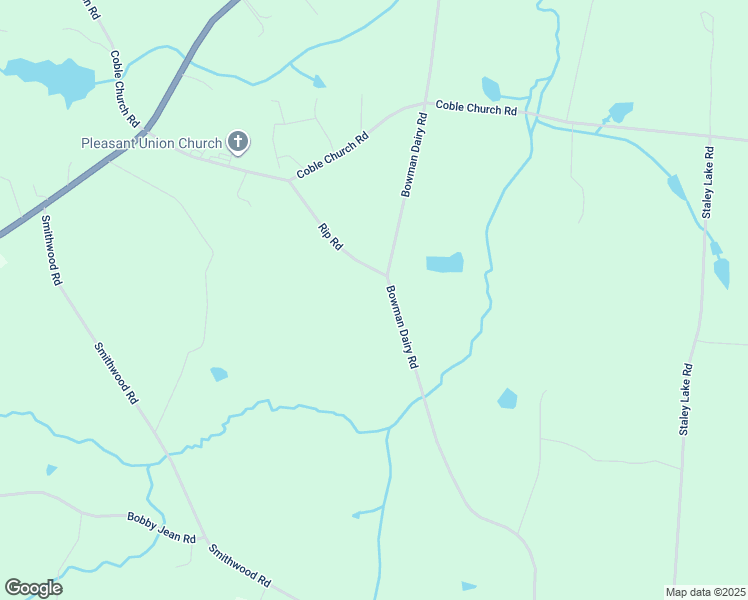 map of restaurants, bars, coffee shops, grocery stores, and more near 6824 Rip Road in Liberty