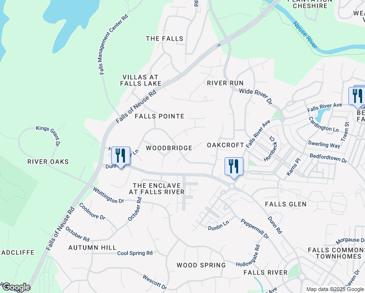 map of restaurants, bars, coffee shops, grocery stores, and more near 1809 High Holly Lane in Raleigh