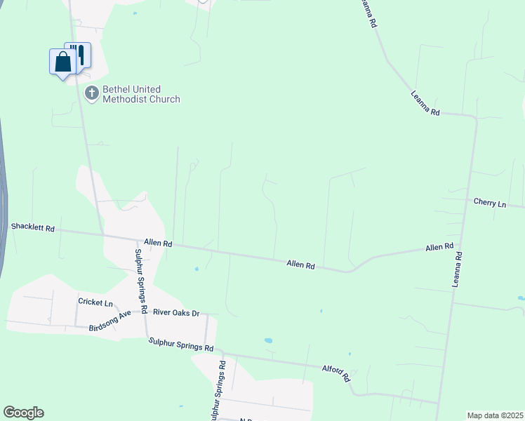 map of restaurants, bars, coffee shops, grocery stores, and more near 133 Rockingham Drive in Murfreesboro