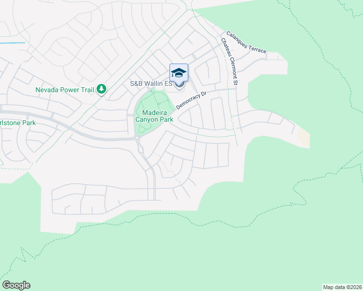 map of restaurants, bars, coffee shops, grocery stores, and more near 2705 Cyrano Street in Henderson