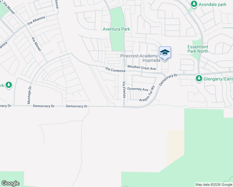 map of restaurants, bars, coffee shops, grocery stores, and more near 3021 Termini Avenue in Henderson