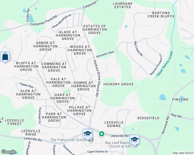 map of restaurants, bars, coffee shops, grocery stores, and more near 5201 Lovell Court in Raleigh