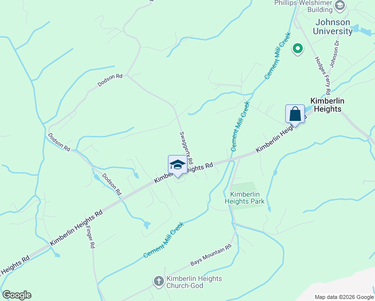 map of restaurants, bars, coffee shops, grocery stores, and more near 7835 Swaggerty Road in Knoxville