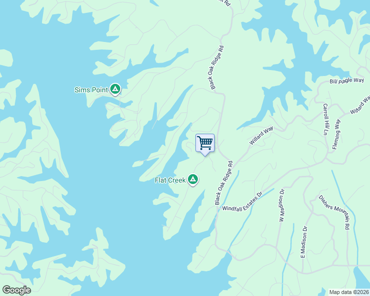 map of restaurants, bars, coffee shops, grocery stores, and more near 922 Possum Hide a Way in Sevierville