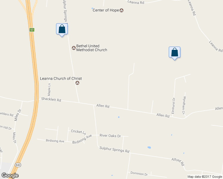 map of restaurants, bars, coffee shops, grocery stores, and more near 4170 James B Ward Road in Murfreesboro