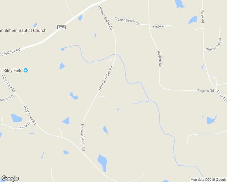 map of restaurants, bars, coffee shops, grocery stores, and more near 347 Horace Baker Road in Zebulon