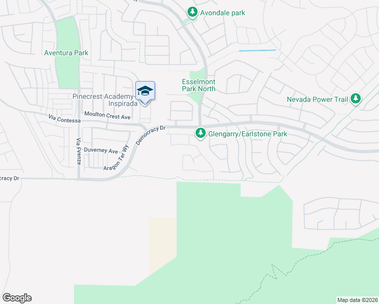 map of restaurants, bars, coffee shops, grocery stores, and more near 2865 Kinknockie Way in Henderson