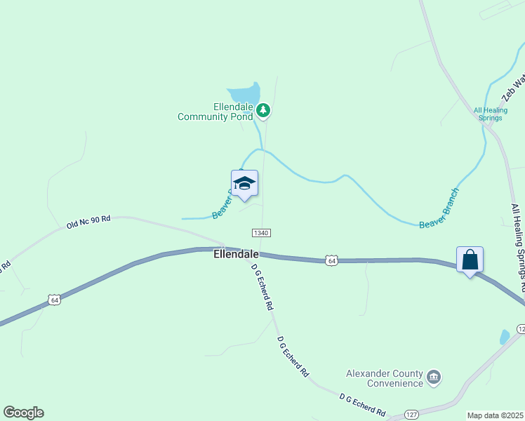 map of restaurants, bars, coffee shops, grocery stores, and more near 175 Ellendale Park Lane in Taylorsville