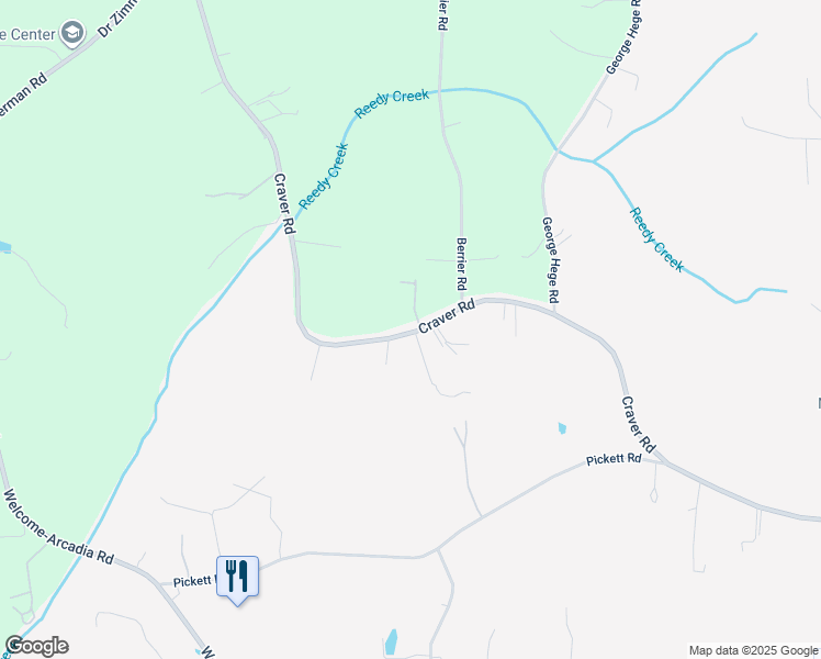 map of restaurants, bars, coffee shops, grocery stores, and more near 1450 Craver Road in Lexington