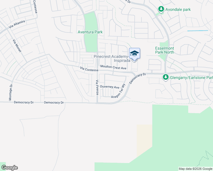 map of restaurants, bars, coffee shops, grocery stores, and more near 2828 Falling Mist Street in Henderson