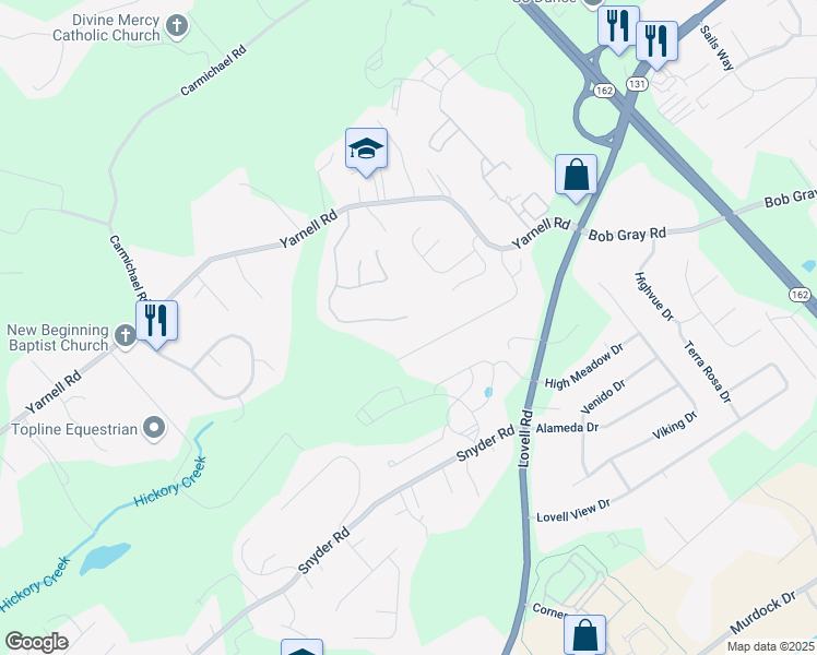 map of restaurants, bars, coffee shops, grocery stores, and more near 1403 Armiger Lane in Knoxville