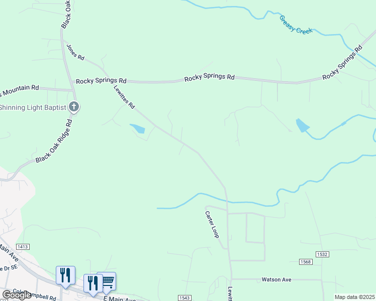 map of restaurants, bars, coffee shops, grocery stores, and more near 917 Lewittes Road in Taylorsville