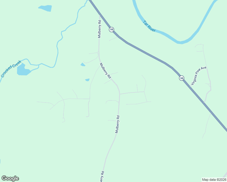 map of restaurants, bars, coffee shops, grocery stores, and more near 340 Mulberry Road in Spring Hope